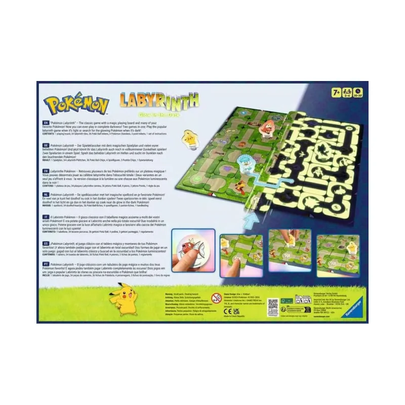 Pokémon board game Labyrinth Glow in the Dark