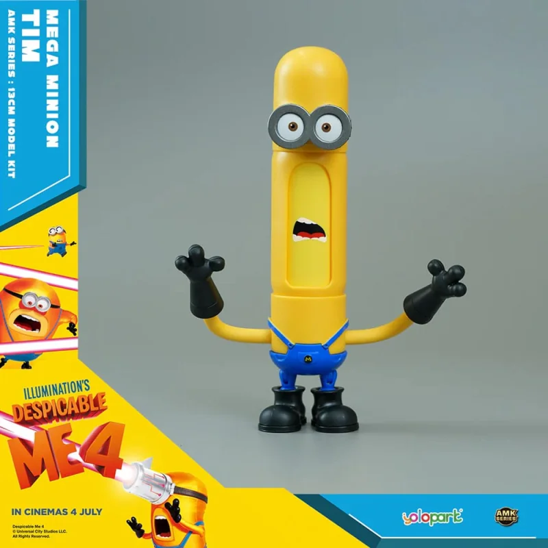 Despicable Me 4 statue Plastic Model Kit AMK Series Super Tim 12 cm