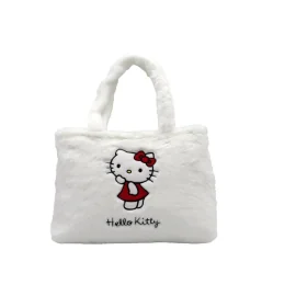 HELLO KITTY - Fur Handbag 40x27x7cm