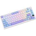 Royal Kludge M75 OLED 81K Taro Milk QWERTY - RGB ANSI (ENG) Wireless Keyboard