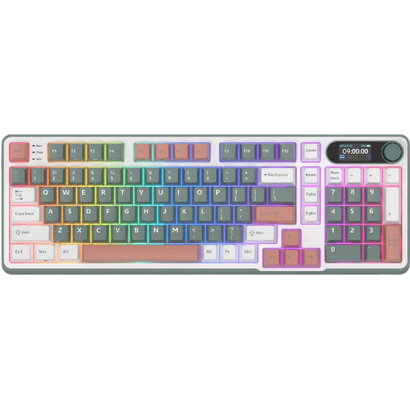 Royal Kludge S98 TFT Linear 98K Camping QWERTY - RGB ANSI (ENG) Wireless Keyboard