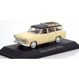 SIMCA Vedette Marly familiar 1957 crema y negro