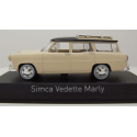 SIMCA Vedette Marly familiar 1957 crema y negro