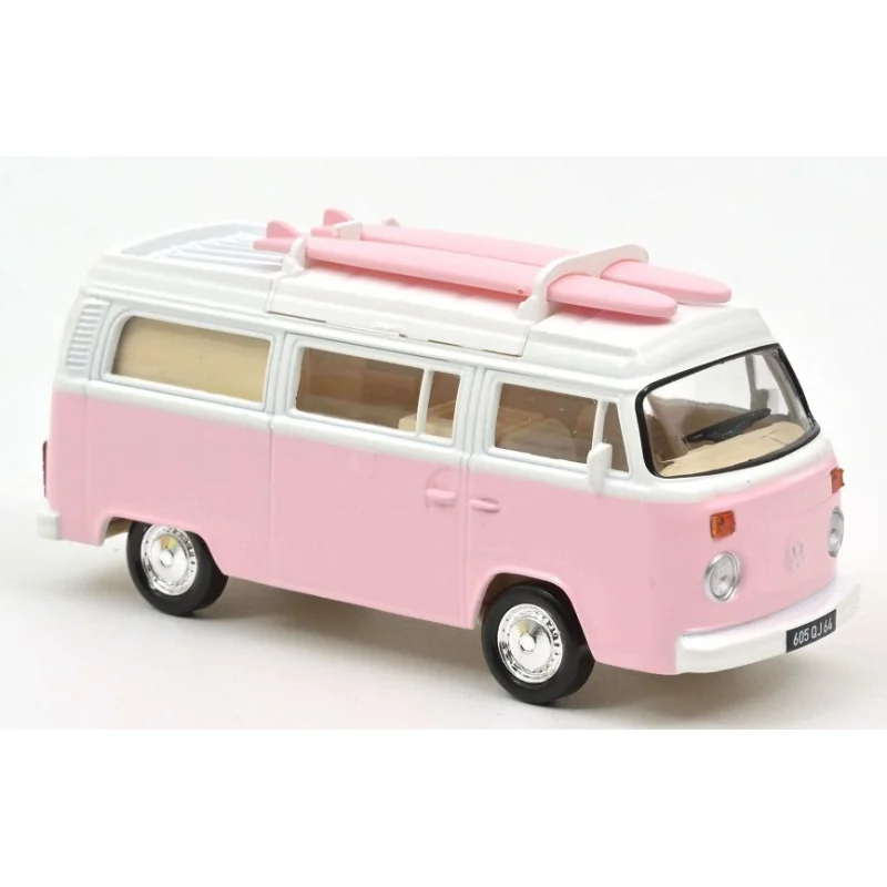 VOLKSWAGEN T2 Combi con tabla de surf Rosa