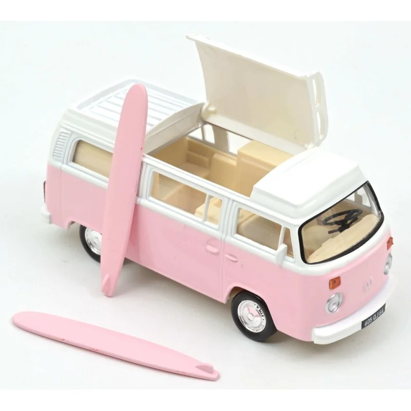 VOLKSWAGEN T2 Combi con tabla de surf Rosa