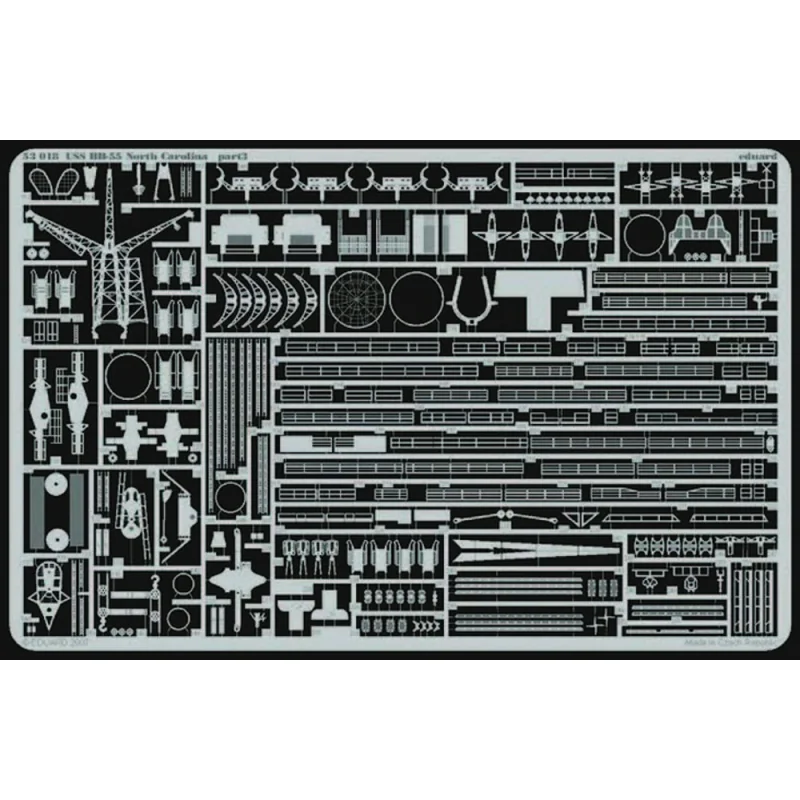 USS BB-55 North Carolina (diseñado para ser ensamblado con maquetas de Trumpeter)