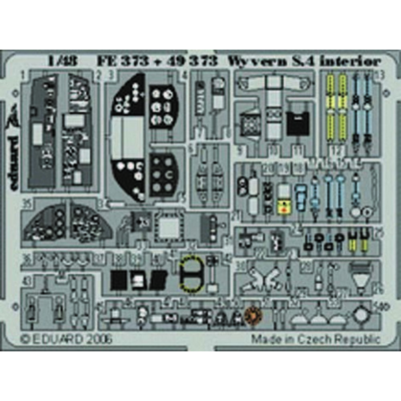 Westland Wyvern S.4 interior PRE-PAINTED IN COLOUR! (diseñado para ser ensamblado con maquetas de Trumpeter) This Zoom set is a 