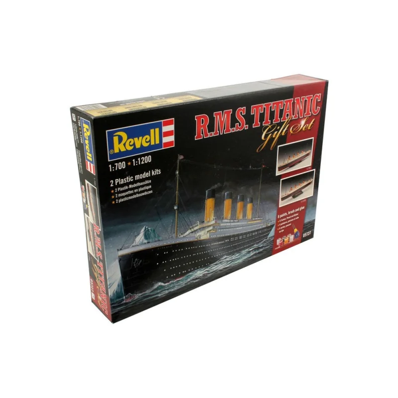 Gift-Set ,Titanic, 2 kits included plus paints, paint brush and glue