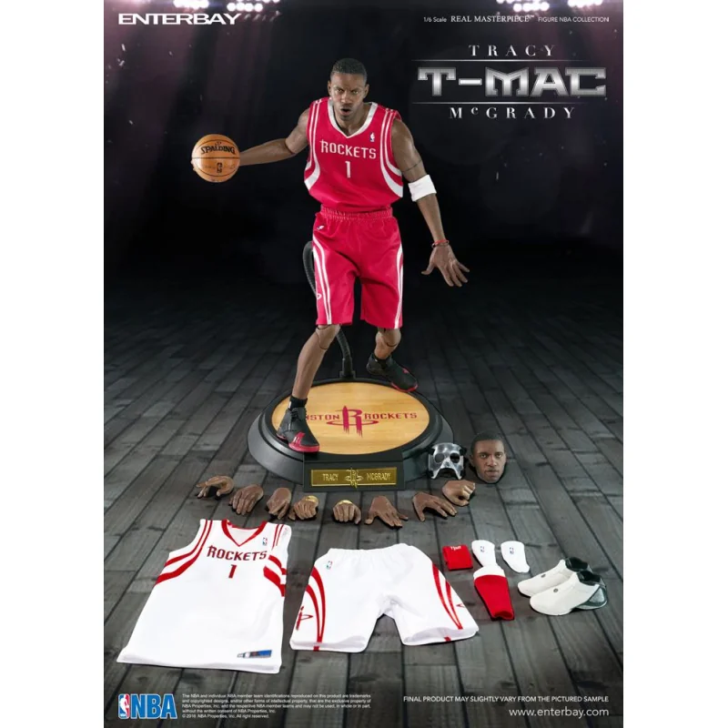 NBA Collection Figura Real Masterpiece 1/6 Tracy McGrady 30 cm