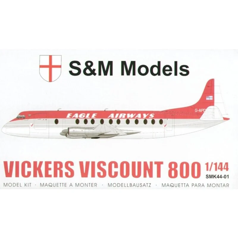 Vickers Viscount 800. Decals ′Eagle Airways′