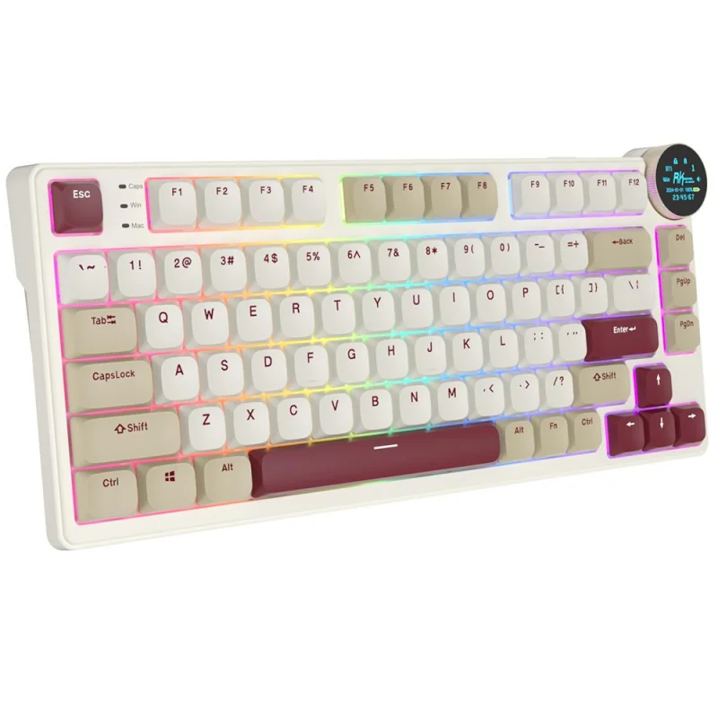 Royal Kludge N80 Tactile 80K Rosy Clouds - RGB ANSI (QWERTY) Wireless Keyboard