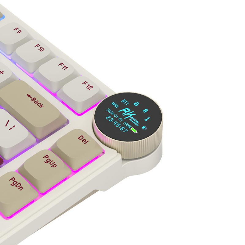 Royal Kludge N80 Tactile 80K Rosy Clouds - RGB ANSI (QWERTY) Wireless Keyboard