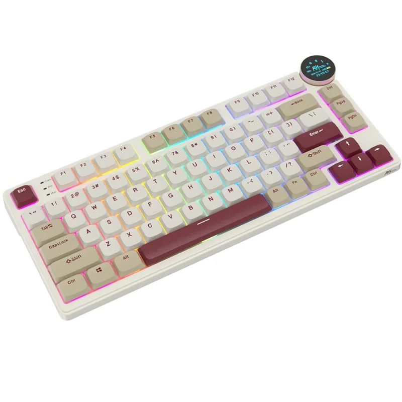 Royal Kludge N80 Linear 80K Rosy Clouds - RGB ANSI (QWERTY) Wireless Keyboard