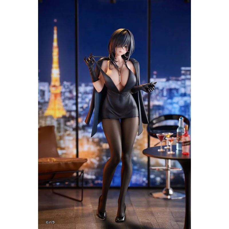 Original Character PVC Statuette 1/6 Ishimi Yokoyama Black One-piece Dress Ver. illustration by Bara 28 cm