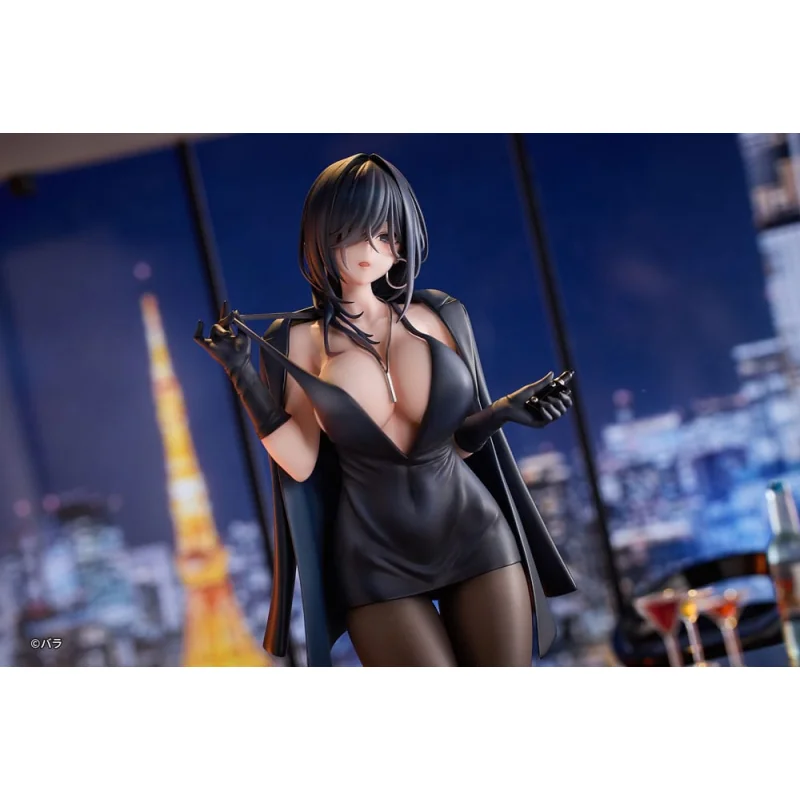 Original Character PVC Statuette 1/6 Ishimi Yokoyama Black One-piece Dress Ver. illustration by Bara 28 cm