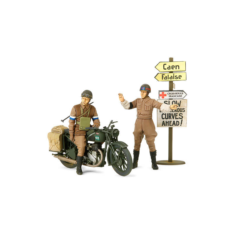 BSA M20 Motorcycle with British Military Police