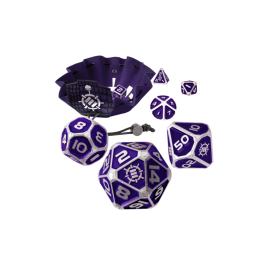 ENHANCE - PURPLE METALLIC DICE SET