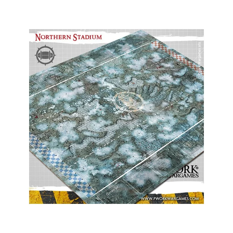 Blood Bowl neoprene playmat - Northern Stadium