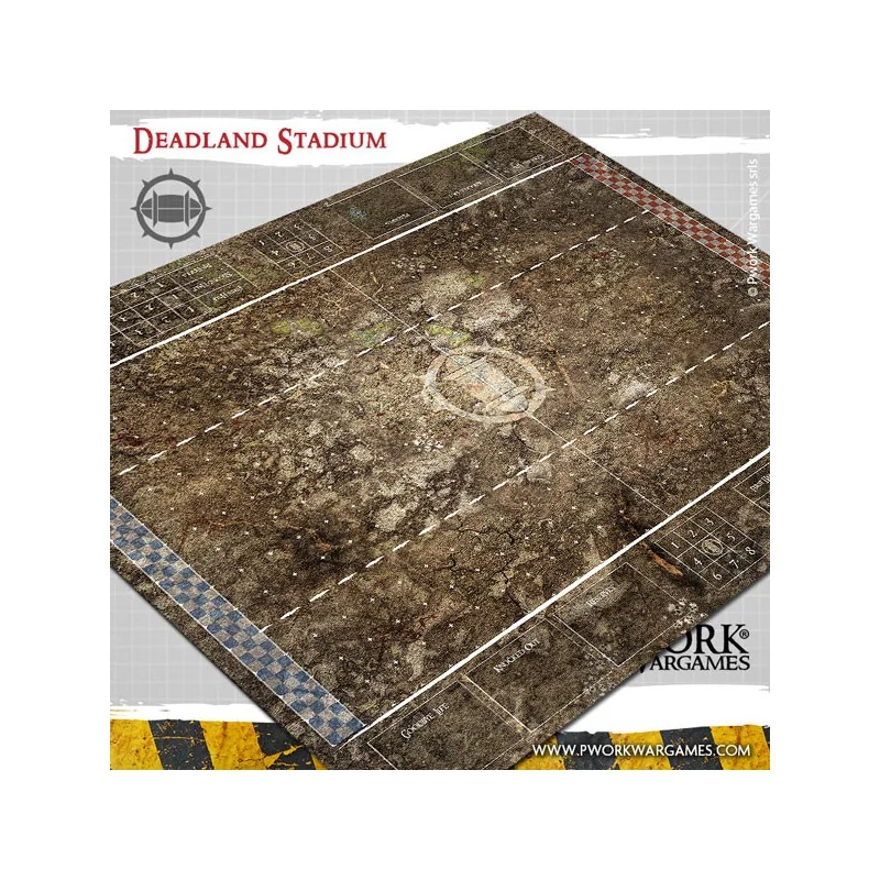 Blood Bowl neoprene playmat - Deadland Stadium