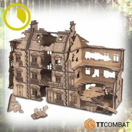 TT COMBAT - THE CITY CORNER AND DILAPIDATED ROWHOUSE DESTROYED