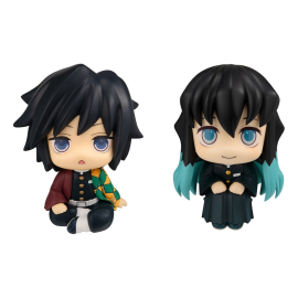 Demon Slayer: Kimetsu no Yaiba statuette Look Up Giyu Tomioka Stupefied face Ver. & Muichiro Tokito Smile face Ver. 11cm (with g