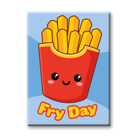 Kawaii Foods: French Fries Dish Magnet