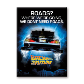 Back to the future: Roads flat magnet