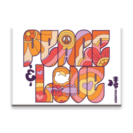 Woodstock: Peace and Love flat magnet