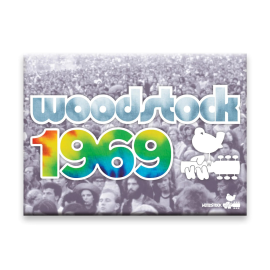 Woodstock: Crowd flat magnet