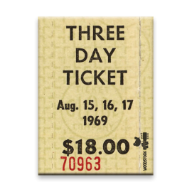 Woodstock: Flat ticket magnet