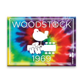 Woodstock: Tie-dye flat magnet