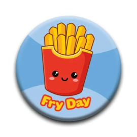 Kawaii Foods: French Fries Pinback Button