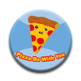 Kawaii Food: Pizza Pinback Button