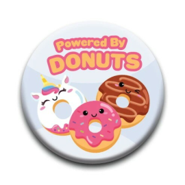 Kawaii Foods: Pinback Donut Button