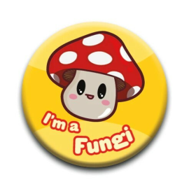 Kawaii Food: Mushroom Pinback Button