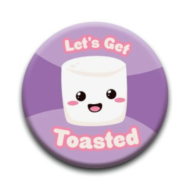 Kawaii Foods: Marshmallow Pinback Button