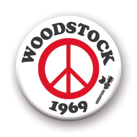 Woodstock: Peace Pinback Button