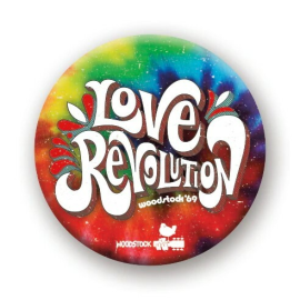 Woodstock: Love Revolution pinback button