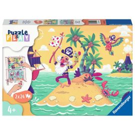 Puzzle & Play - 2x24 p - The pirates' treasure hunt