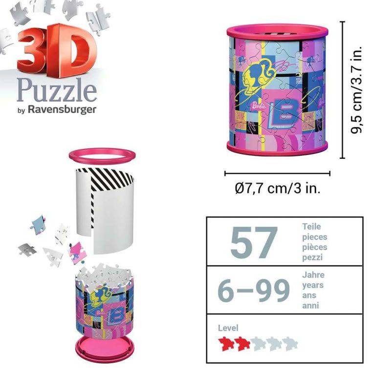 3D Puzzle Pencil holder - Barbie