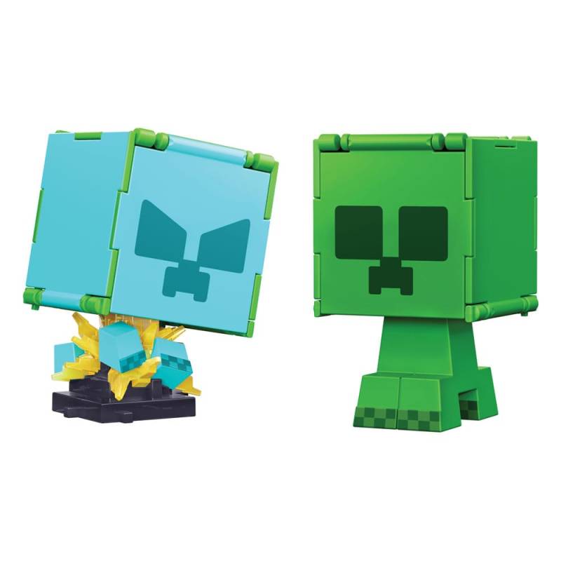 Minecraft action figure Flippin Creeper & Charged Creeper