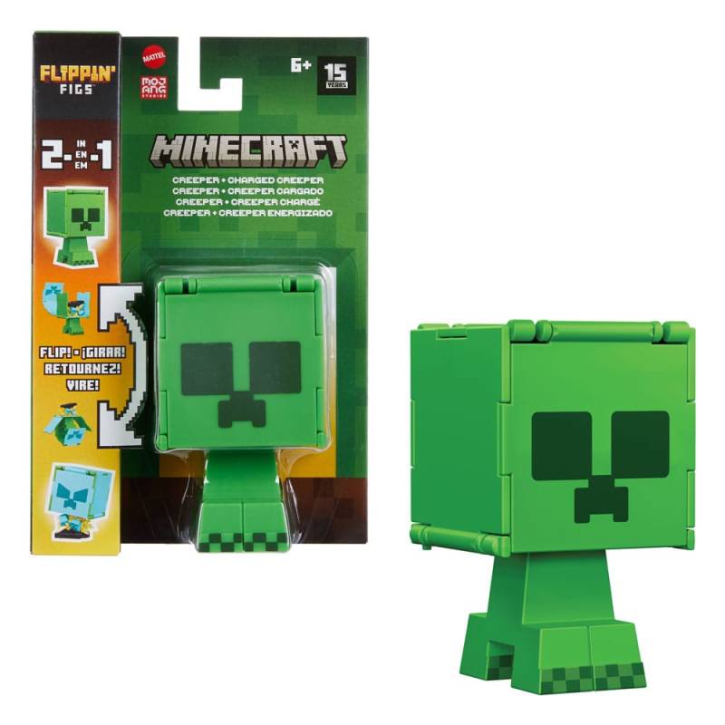 Minecraft action figure Flippin Creeper & Charged Creeper