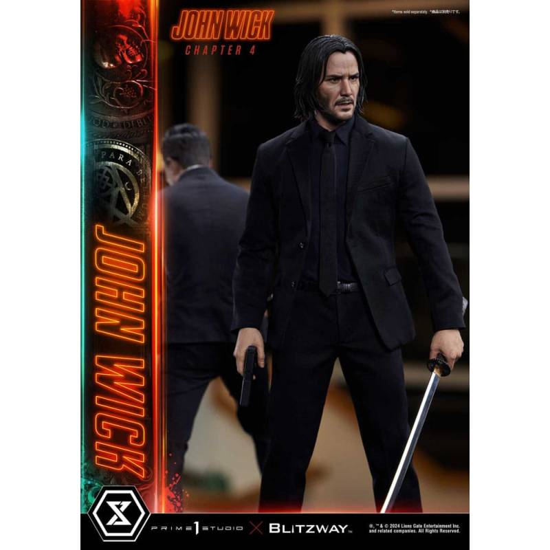 John Wick Chapter 4 Premium Masterline Series 1/4 John Wick statuette 54 cm