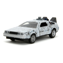 Back to the Future DeLorean Time Machine Frost 1/32 metal Hollywood Rides