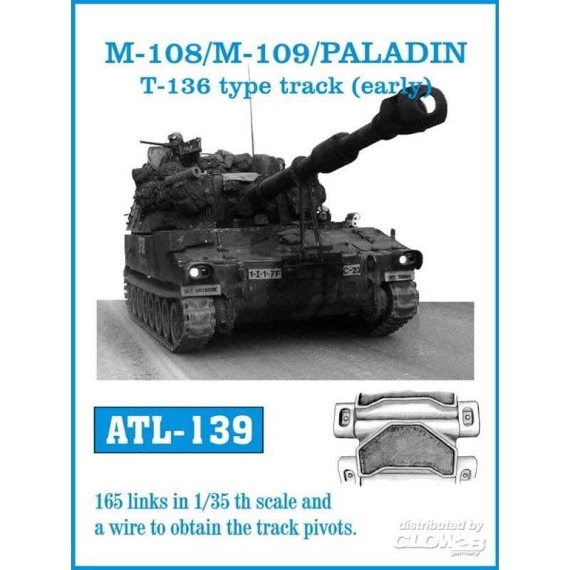 M-108/M-109/PALADIN T-136 type track(early)