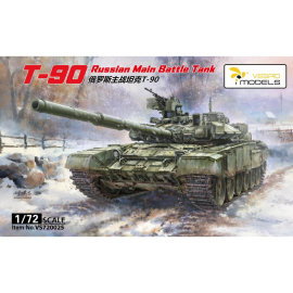 Vespid Models: 1/72; T-90 Russian Main Battle Tank 3D printed parts +Metal tow cable