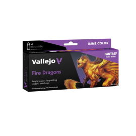 Vallejo Game Color 8 colors set Fire Dragons 18 ml