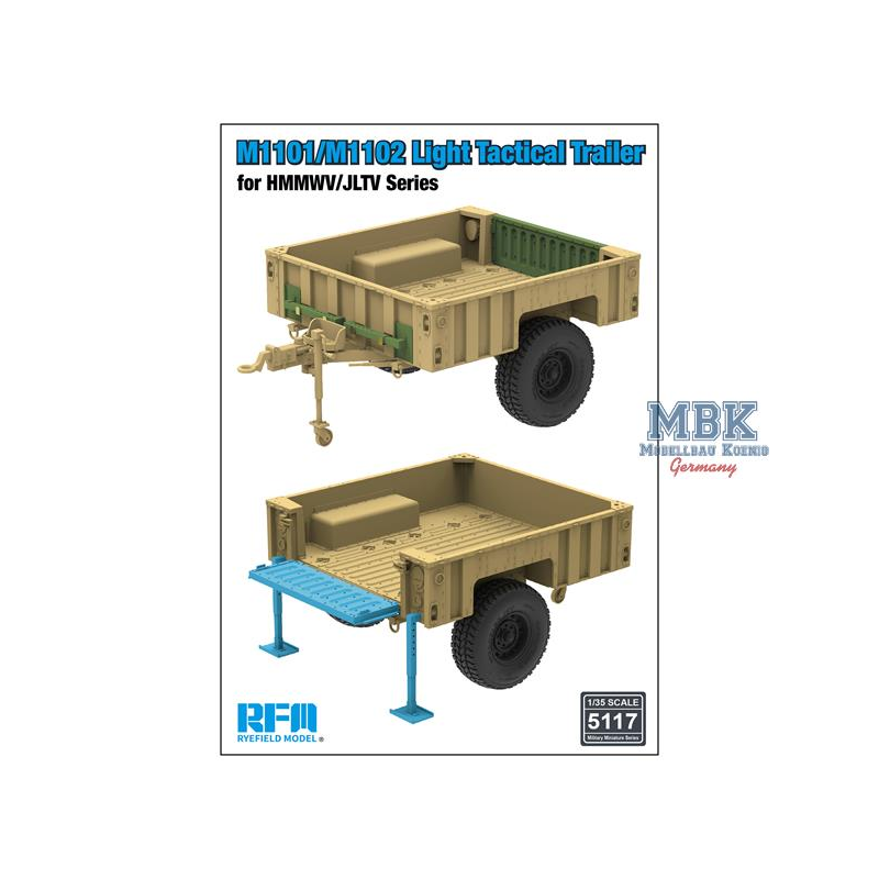 M1101/M1102 Light Tactical Trailer for HMMWV/JLTV