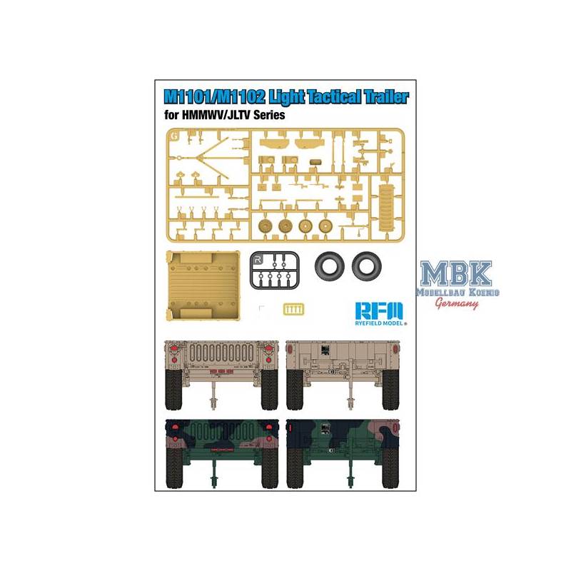 M1101/M1102 Light Tactical Trailer for HMMWV/JLTV