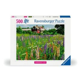 Puzzle 500 p - Granja en Suecia (Rompecabezas destacado, escandinavo)